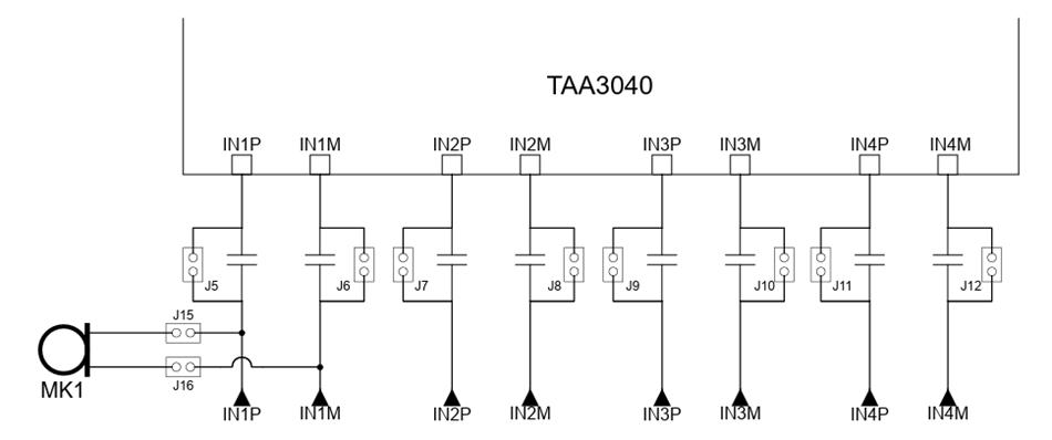 Location Circuit - Texas Instruments TAA3040EVM-PDK Evaluation Module